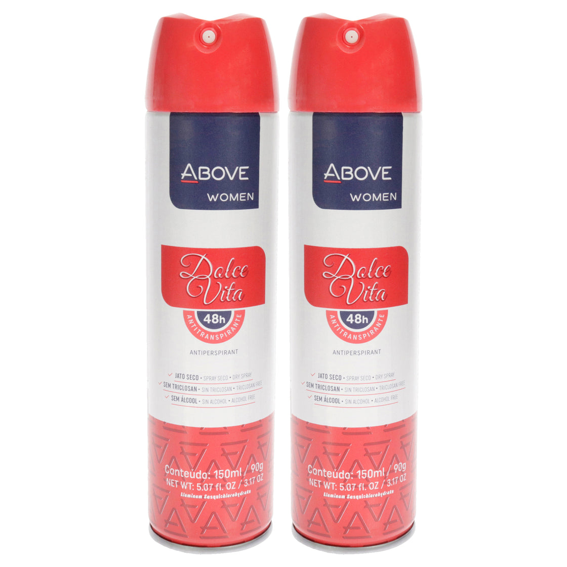 48 Hours Antiperspirant Deodorant - Dolce Vita by Above for Women - 3.17 oz Deodorant Spray - Pack of 2