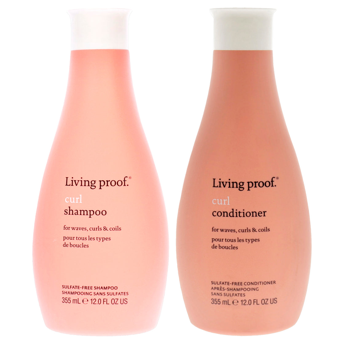 Living Proof Kit by Living Proof for Unisex - 2 Pc Kit 12oz Curl Conditioner, 12oz Curl Shampoo