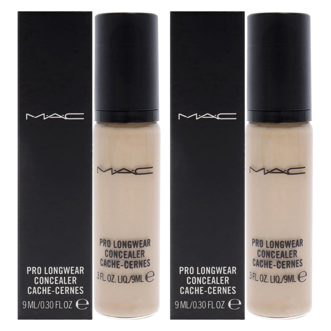 Pro Longwear Concealer - NC15 by MAC for Women - 0.30 oz Concealer - Pack of 2