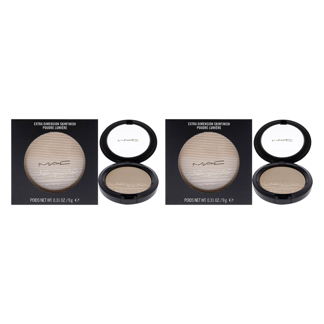 Extra Dimension Skinfinish Powder - Double Gleam by MAC for Women - 0.31 oz Highlighter - Pack of 2