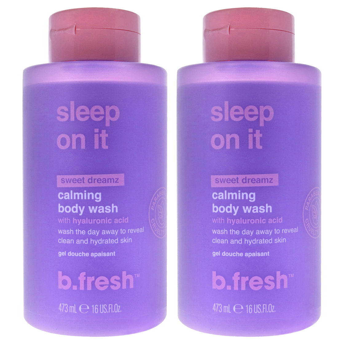 Sleep On It Calming Body Wash by B.Tan for Unisex - 16 oz Body Wash - Pack of 2