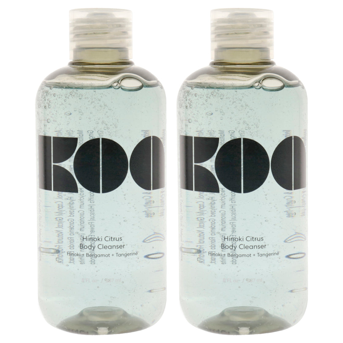 Hinoki Citrus Body Cleanser by KOA for Unisex - 8 oz Cleanser - Pack of 2