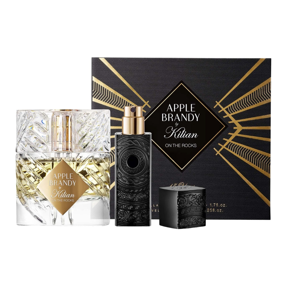 By Kilian Apple Brandy on the Rocks Icon Set 2Pc - Eau De Parfum and 7.5 oz / 0.25 ml Travel Spray 1.7 oz / 50 ml