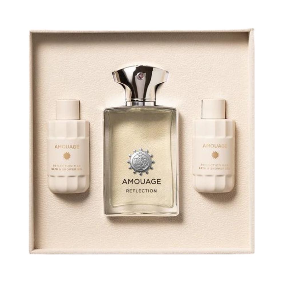 Amouage Reflection Gift 3pcs Set 3.4 oz / 100 ml Eau De Parfum For Men2 x 2.0 oz / 60 ml Shower  Gel's