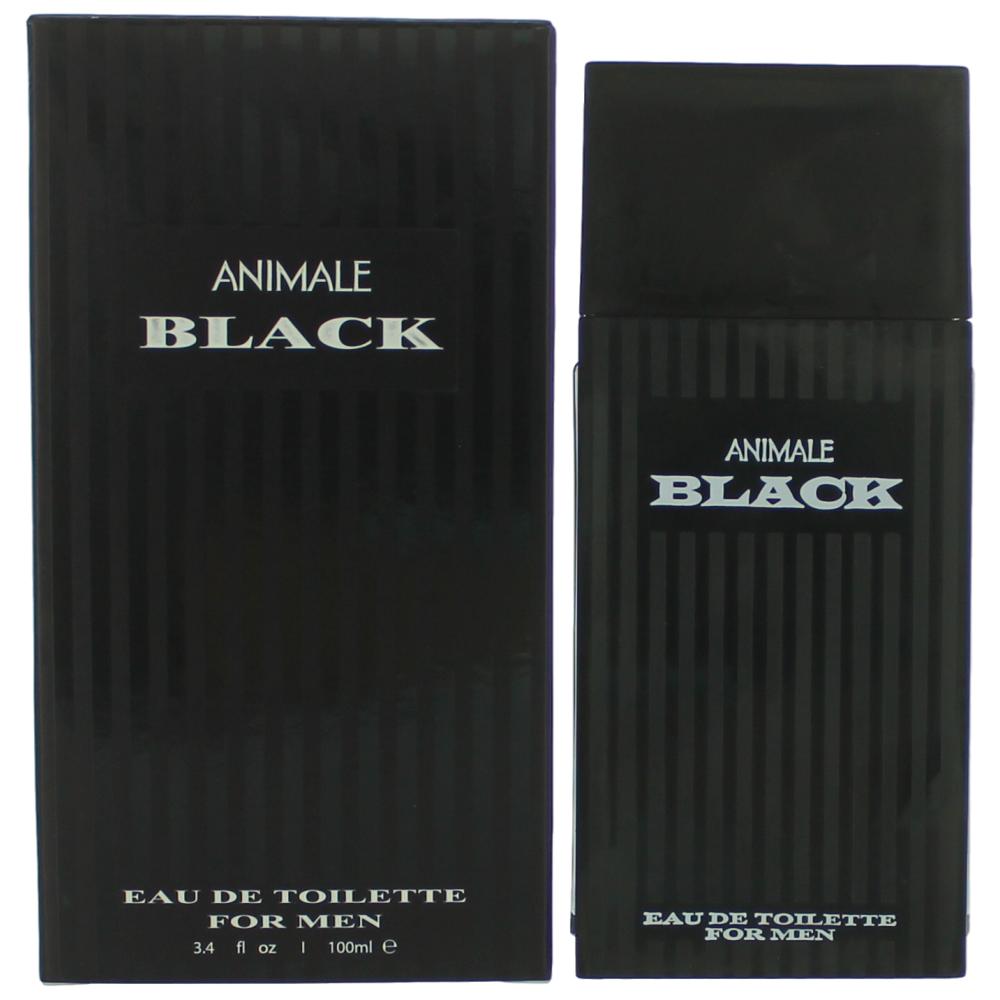 Animale Black By Animale, 3.4 Oz Eau De Toilette Spray For Men