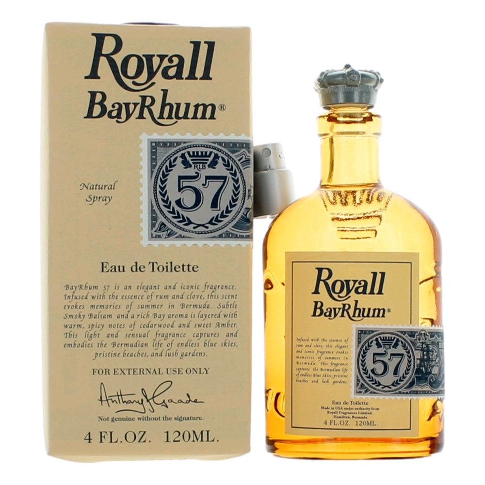 Royall Bayrhum 57 By Royall Fragrances, 4 Oz Eau De Toilette Spray For Men