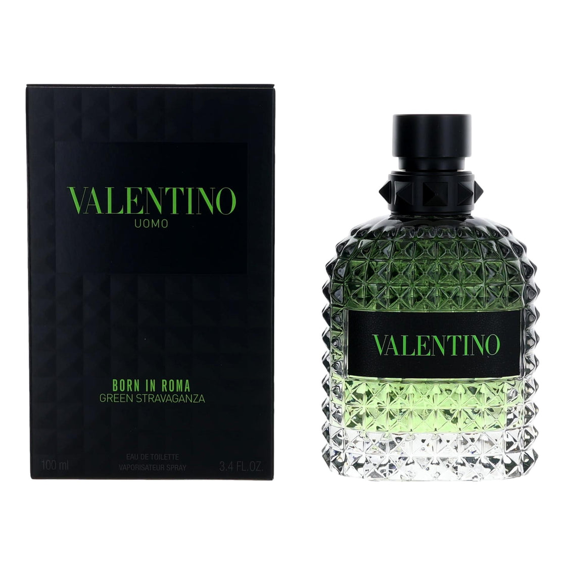 Valentino Donna Born In Roma Green Stravaganza By Valentino, 3.4 Oz Eau De Toilette Spray For Men