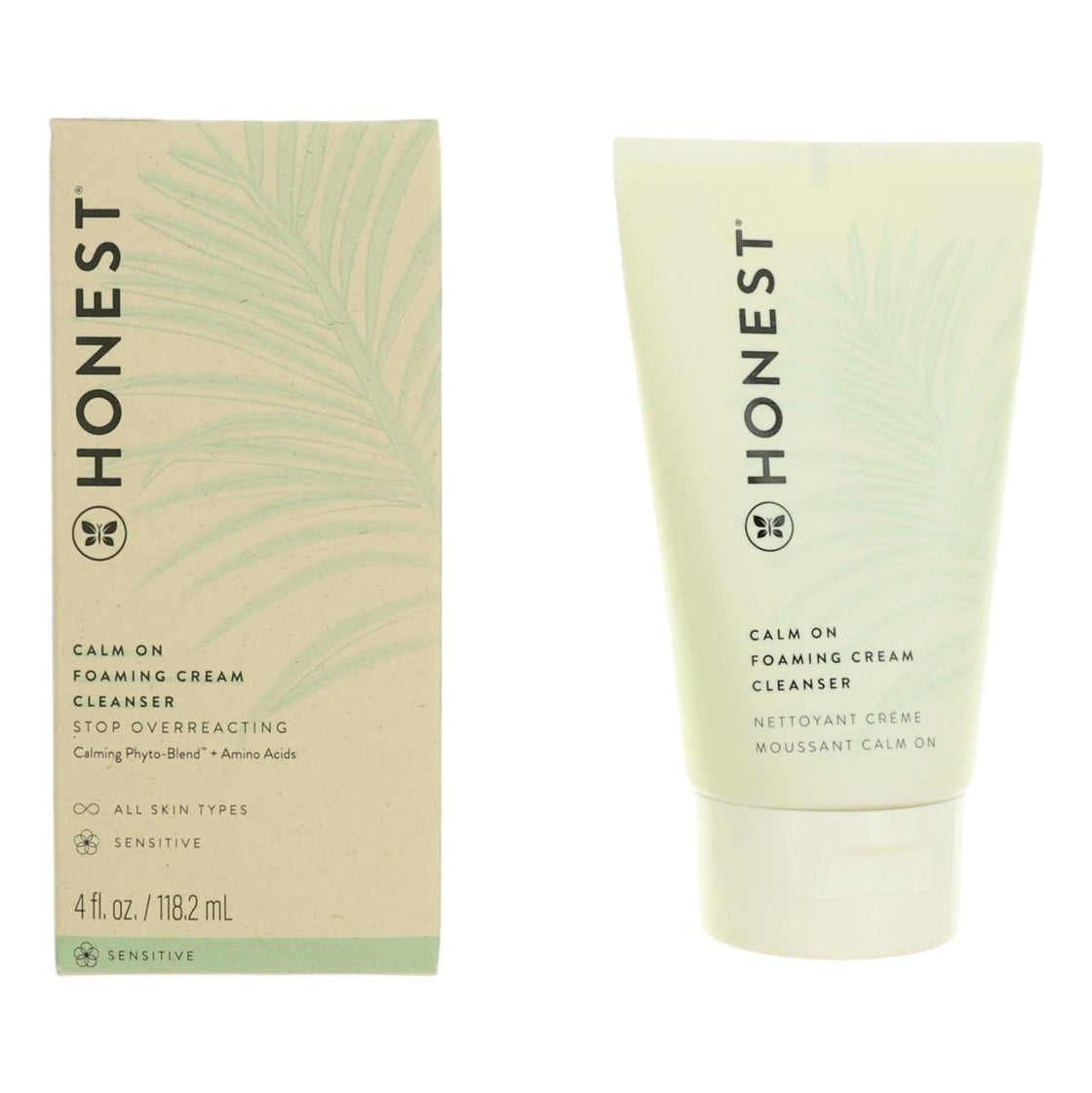 Honest Calm On Foaming Cream Cleanser By Honest, 4 Oz Face Cleanser