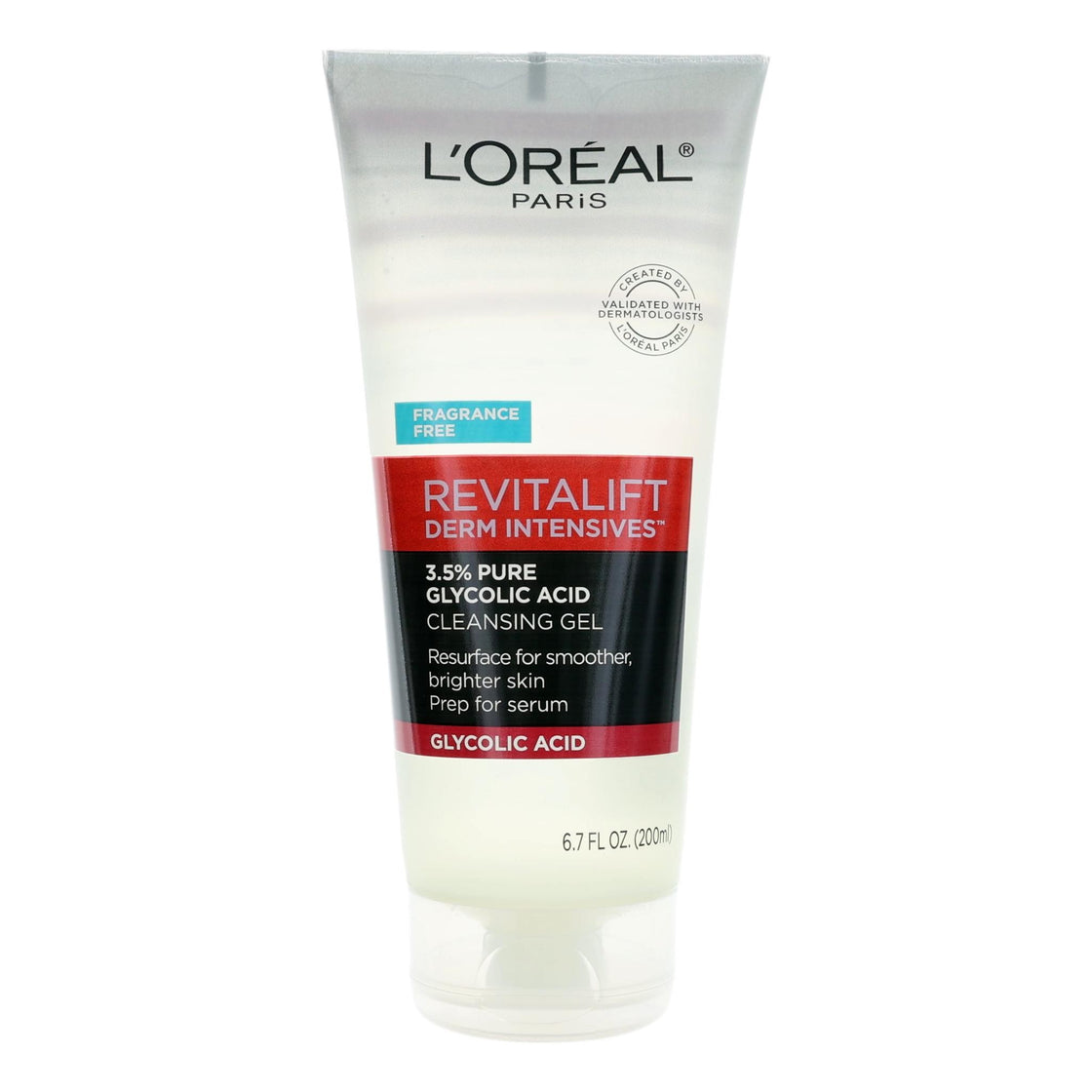 L'Oreal Revitalift Derm Intensives By L'Oreal, 6.7 Oz 3.5% Pure Glycolic Acid Cleansing Gel