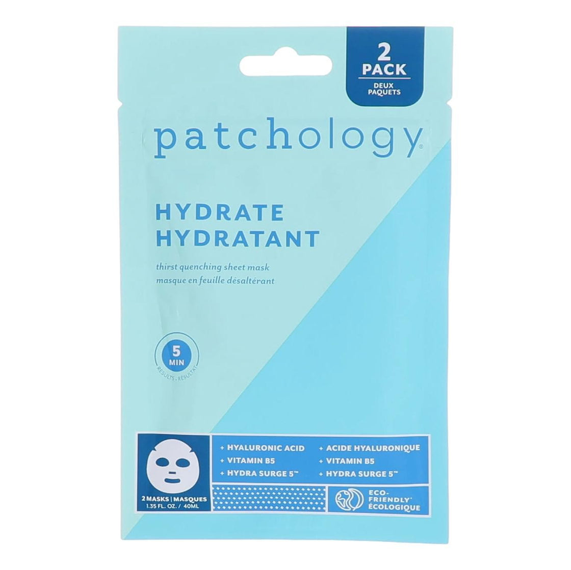 Patchology Hydrate Hydrant By Patchology, Face Mask - 2 Sheets