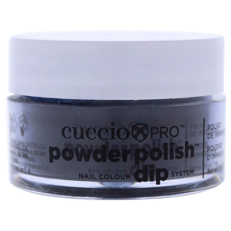 Pro Powder Polish Nail Colour Dip System - Dark Blue with Black Undertones by Cuccio Colour for Women - 0.5 oz Nail Powder