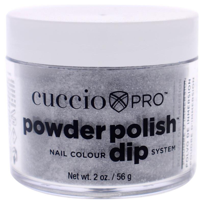 Pro Powder Polish Nail Colour Dip System - Black Glitter by Cuccio Colour for Women - 1.6 oz Nail Powder