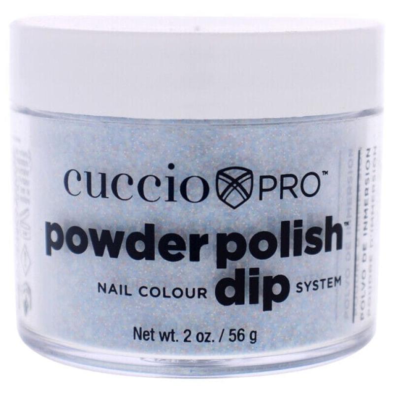 Pro Powder Polish Nail Colour Dip System - Light Blue Glitter by Cuccio Colour for Women - 1.6 oz Nail Powder