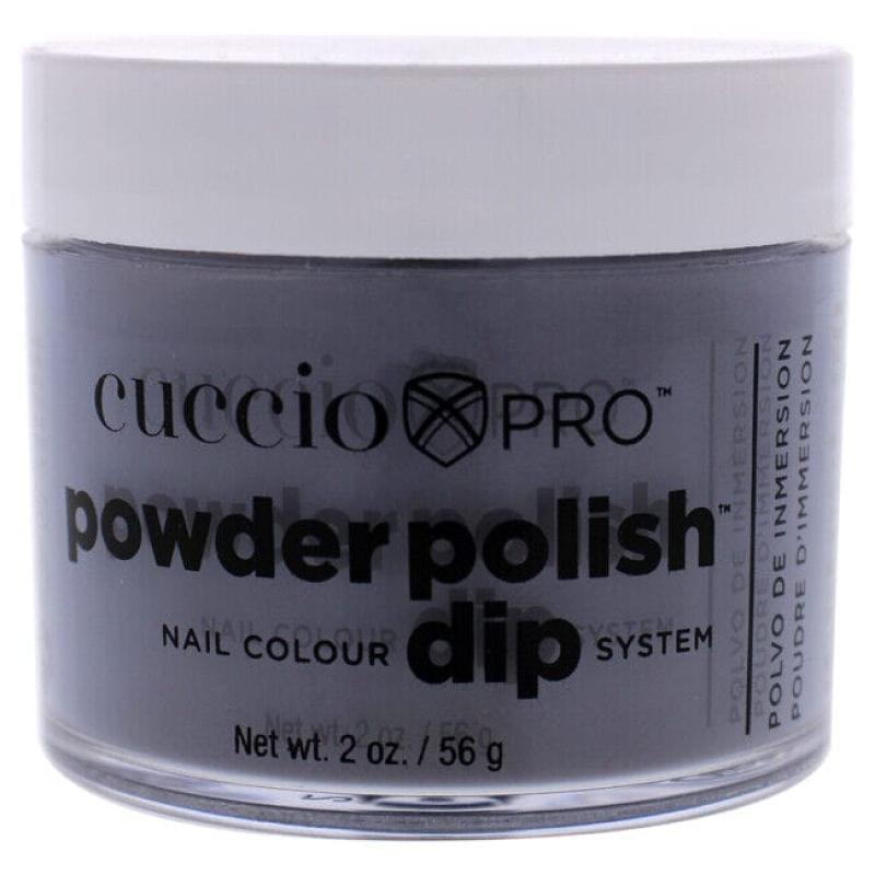 Pro Powder Polish Nail Colour Dip System - Black With Red Glitter by Cuccio Colour for Women - 1.6 oz Nail Powder