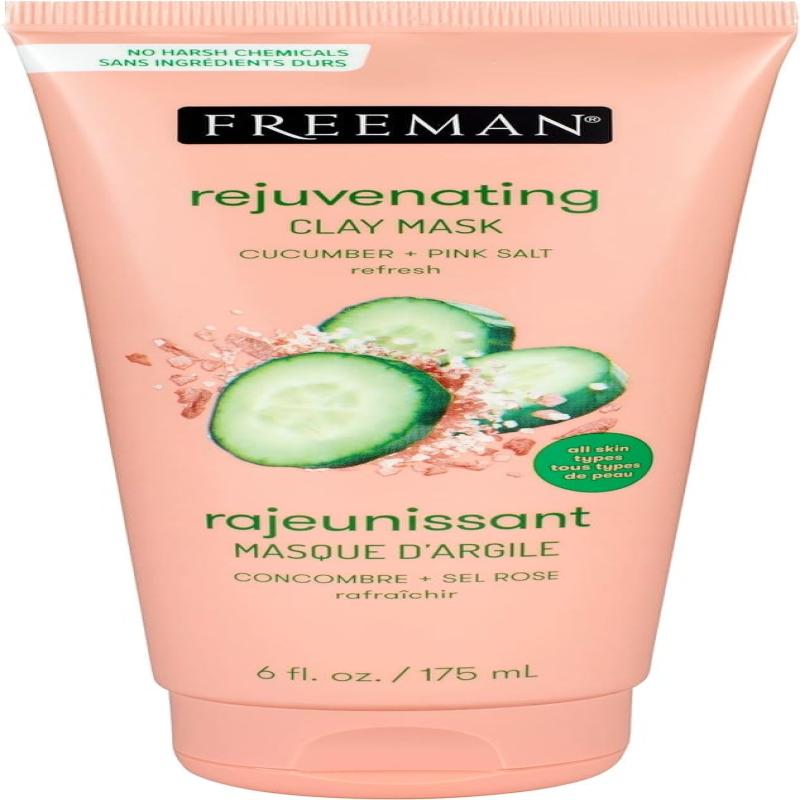 Feeling Beautiful Clay Mask Rejuvenating Cucumber Plus Pink Salt by Freeman for Unisex - 6 oz Mask