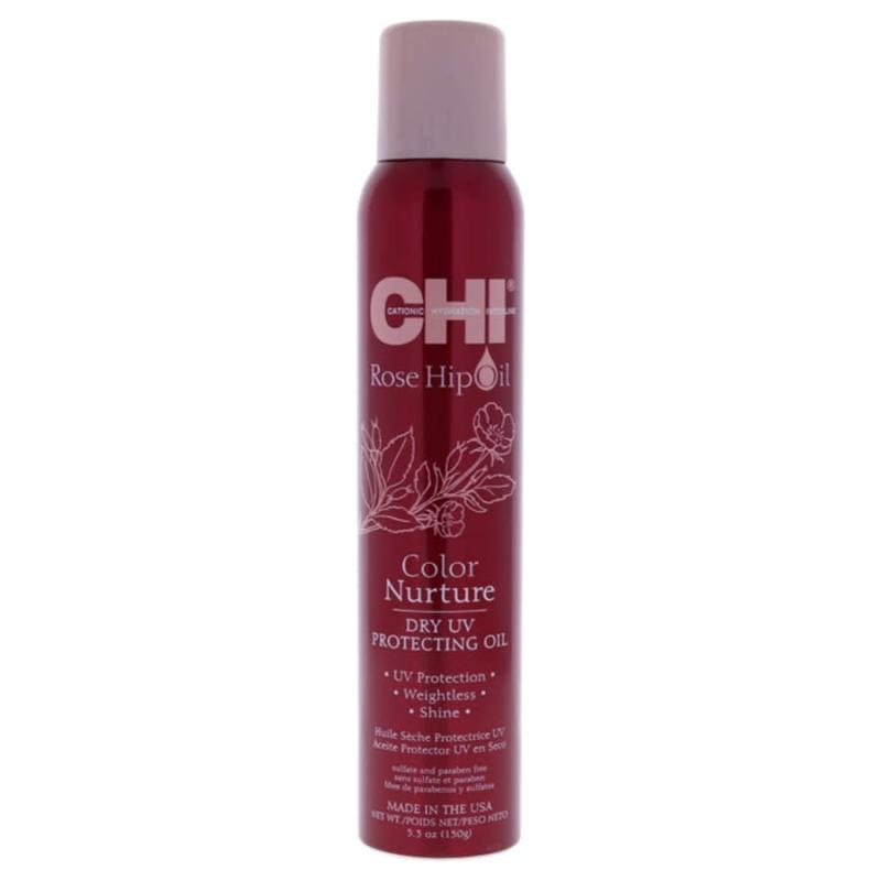 Rose Hip Oil Color Nurture Dry UV Protecting Dry Oil by CHI for Unisex - 5.3 oz Oil