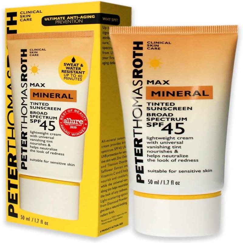 Max Mineral Tinted Sunscreen SPF 45 by Peter Thomas Roth for Unisex - 1.7 oz Sunscreen