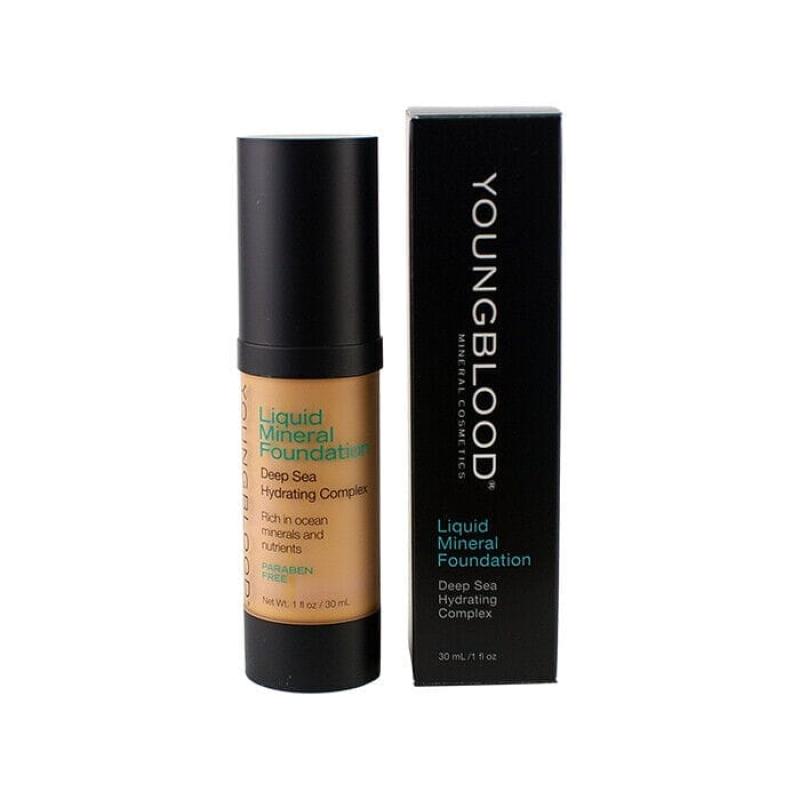 Liquid Mineral Foundation - Golden Tan by Youngblood for Women - 1 oz Foundation