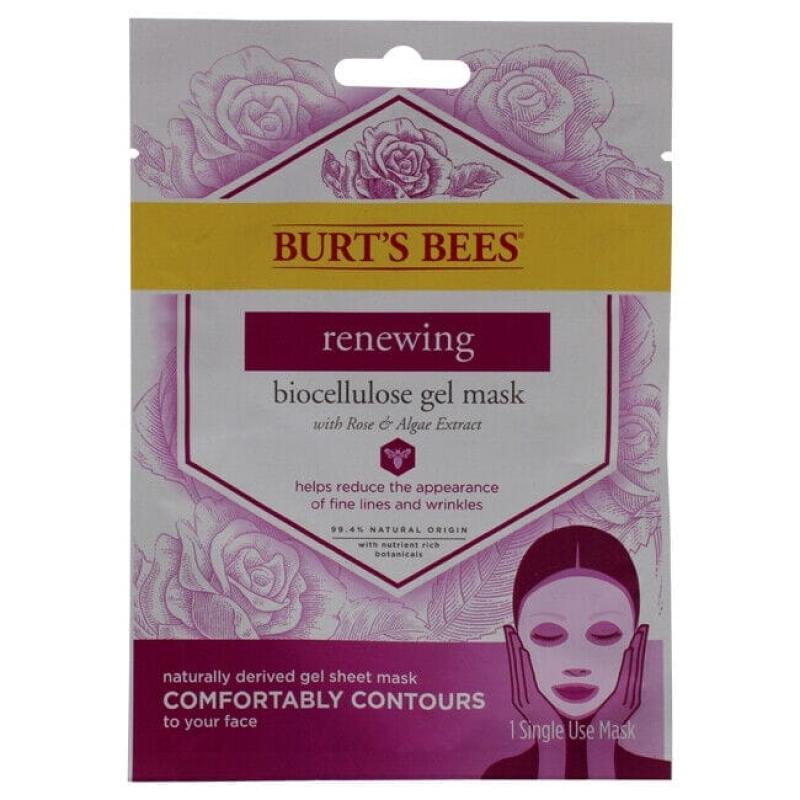 Renewing Biocellulose Gel Face Mask by Burts Bees for Women - 1 Pc Mask