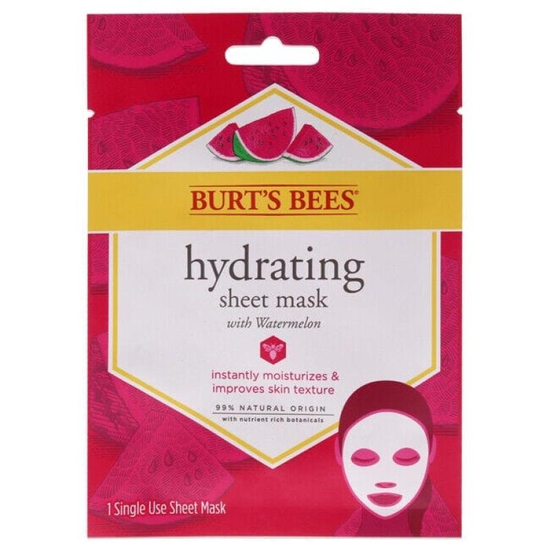 Hydrating Sheet Mask with Watermelon by Burts Bees for Women - 1 Pc Mask