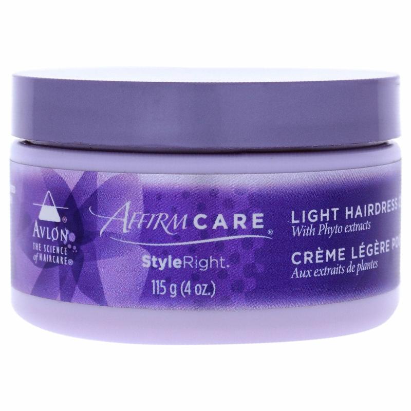 Affirm StyleRight Light Hairdress Creme by Avlon for Unisex - 4 oz Cream