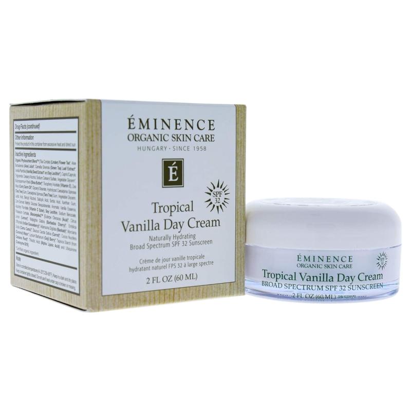 Tropical Vanilla Day Cream SPF 40 by Eminence for Unisex - 2 oz Sunscreen