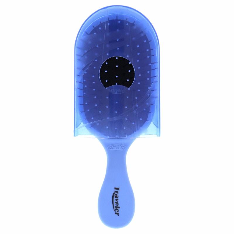 Dual Patented Traveler Detangling Brush - Blue by NuWay 4Hair for Unisex - 1 Pc Hair Brush