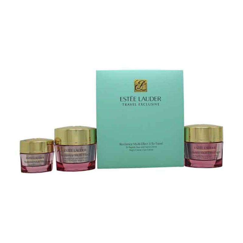 Resilience Multi-Effect Set by Estee Lauder for Unisex - 3 Pc 1.7oz Tri-Peptide Face and Neck Cream SPF 15, 1.7oz Tri-Peptide Face and Neck Cream, 0.5 oz Tri-Peptide Eye Cream