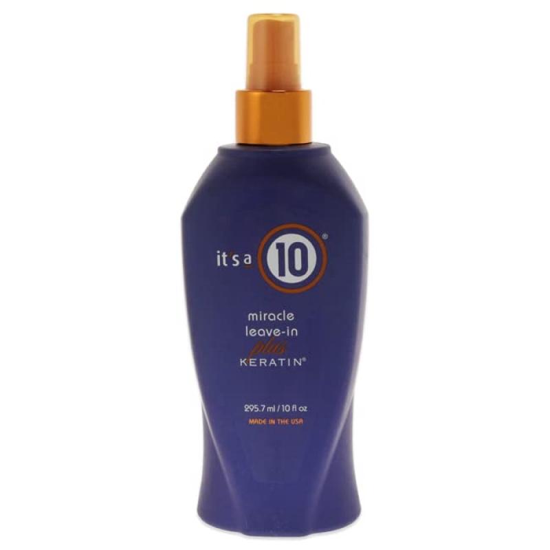 Its A 10 Miracle Leave In Plus Keratin for Unisex - 10 oz Spray