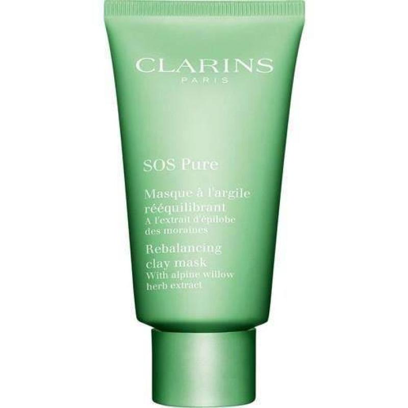 SOS Pure Rebalancing Clay Mask by Clarins for Women - 2.3 oz Mask