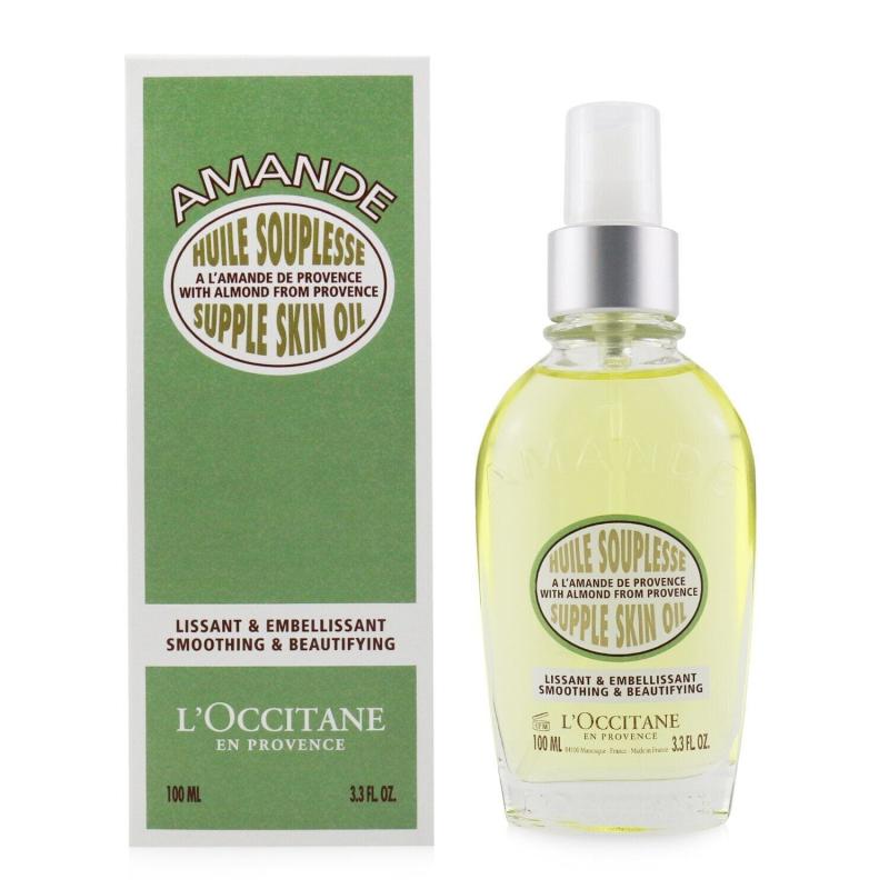 Almond Supple Skin Oil by LOccitane for Unisex - 3.4 oz Body Oil