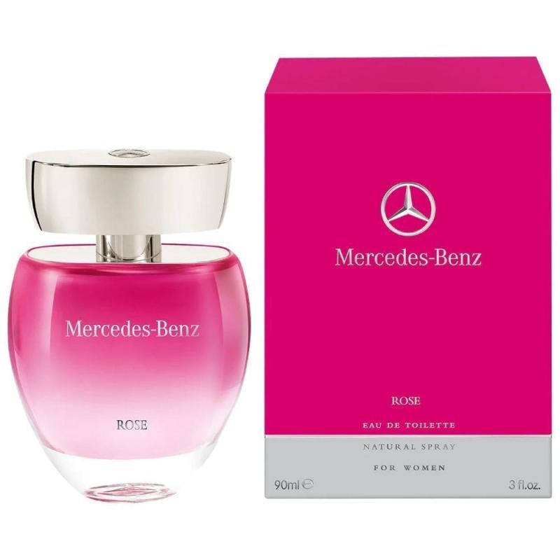 MERCEDES-BENZ ROSE 3 OZ EAU DE TOILETTE SPRAY FOR WOMEN.