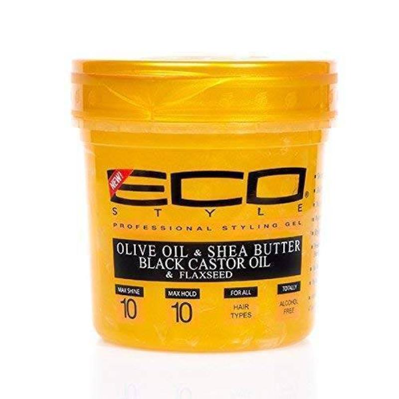 Eco Style Gel - Olive Oil and Shea Butter Black Castor Oil and Flaxseed by Ecoco for Unisex - 32 oz Gel