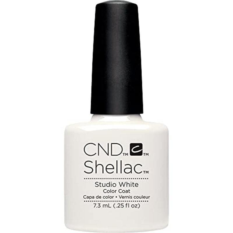 Shellac Nail Color - Studio White by CND for Women - 0.25 oz Nail Polish