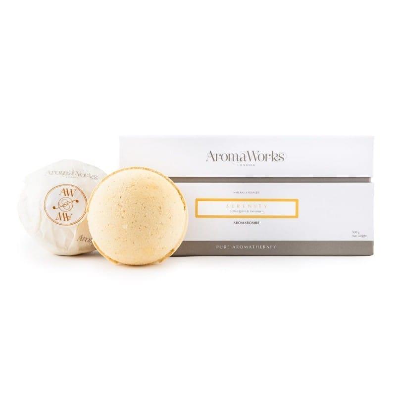 Serenity Aromabomb Duo By Aromaworks For Unisex - 2 X 8.81 Oz Bath Bomb