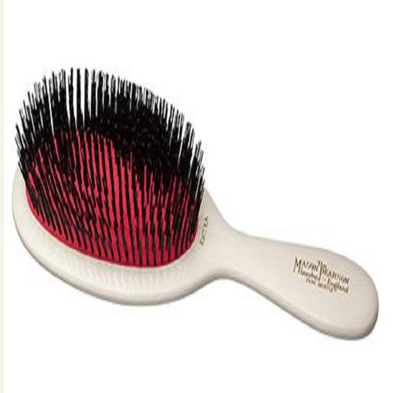 Handy Bristle Brush - B3 Dark Ruby by Mason Pearson for Unisex - 2 Pc Hair Brush and Cleaning Brush