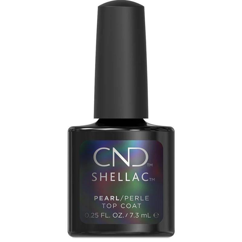 CND Shellac Nail Color - Pearl Top Coat by CND for Women - 0.25 oz Nail Polish