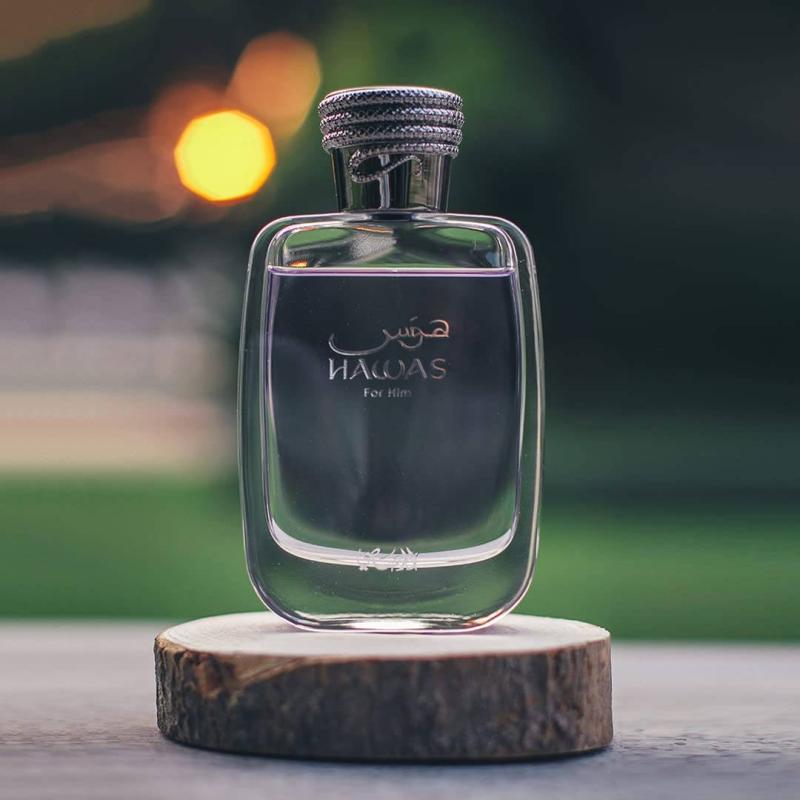 RASASI Hawas for Him EDP - Eau De Parfum 100ml(3.4 oz) | Cinnamon,Orange,amber | Aquatic scent,Embody masculine strength &amp; Vigour | Woody,Italian citrus &amp; Fruity | Sandal,Cedar,Musk &amp; Ambergris