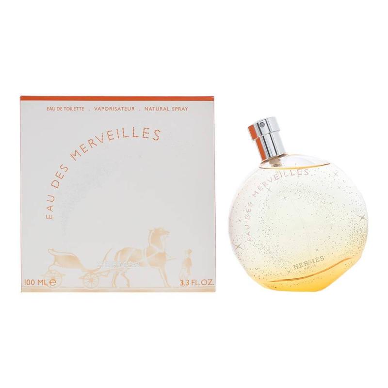 Hermes Eau Des Merveilles Eau de Toilette Spray for Woman, 100 ml