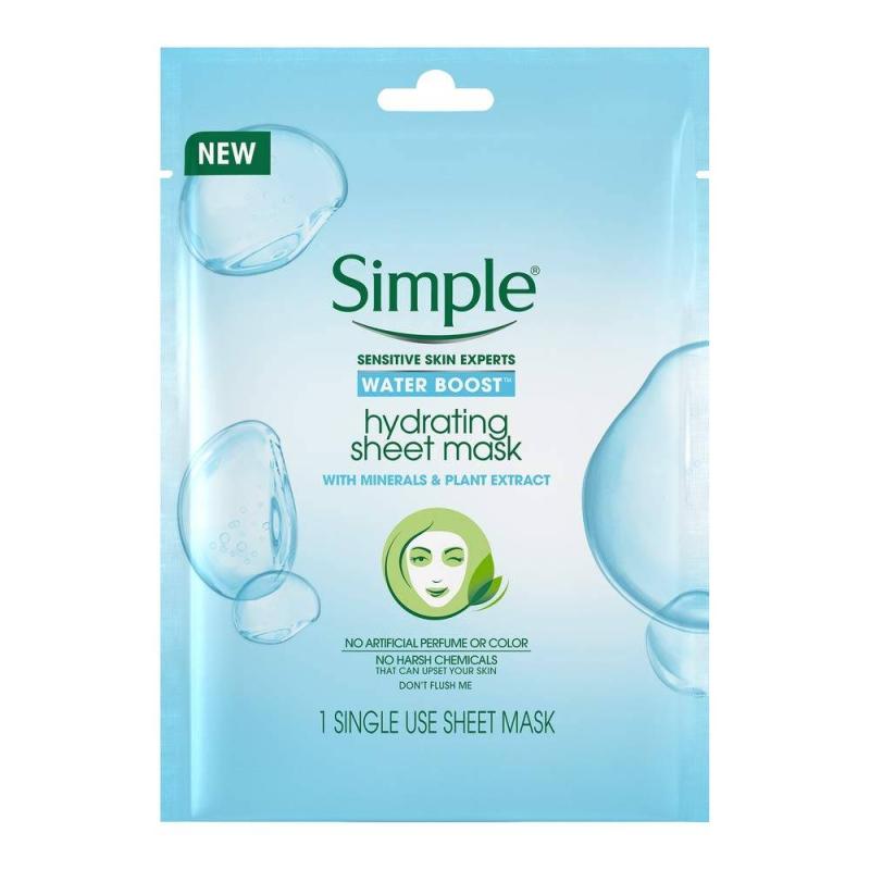 Water Boost Hydrating Sheet Mask by Simple for Women - 1 Pc Mask