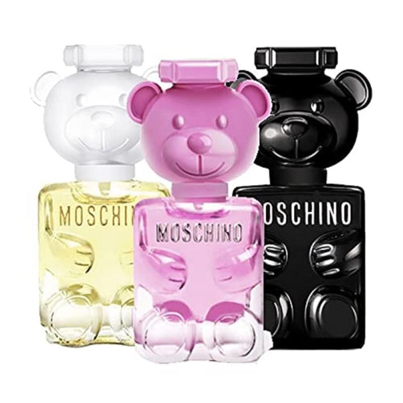 MOSCHINO 3 PCS TOY MINI SET: TOY BOY 5 ML EAU DE PARFUM + TOY 2 BUBBLE GUM 5 ML EAU DE TOILETTE + TOY 2 5 ML EAU DE PARFUM