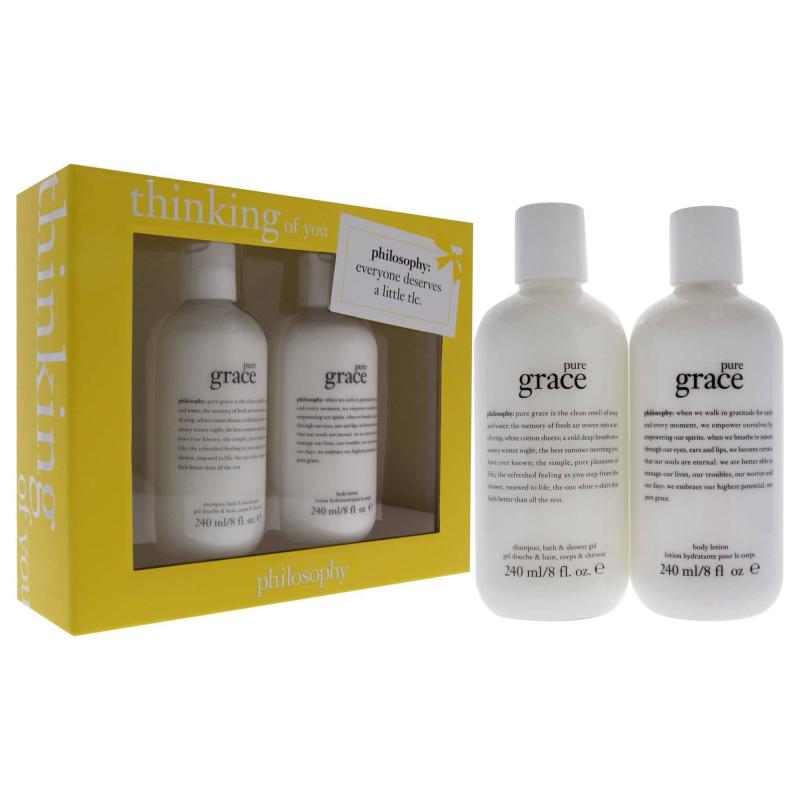 Thinking Of You Kit Pure Grace Gel &amp; Lotion By Philosophy For Women - 2 Pc