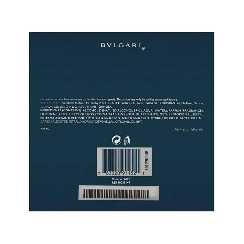 Bvlgari Aqua By Bvlgari For Men. Eau De Toilette Spray 3.4 Ounces