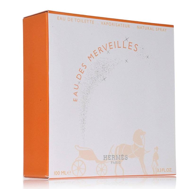 Hermes Eau Des Merveilles Eau de Toilette Spray for Woman, 100 ml