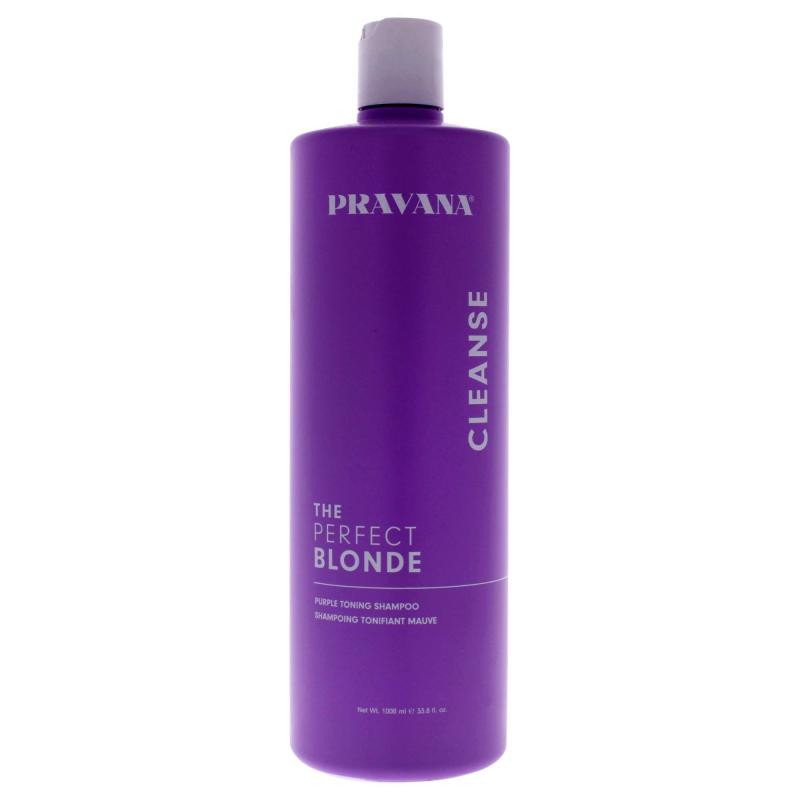 The Perfect Blonde Purple Toning Shampoo by Pravana for Unisex - 33.8 oz Shampoo