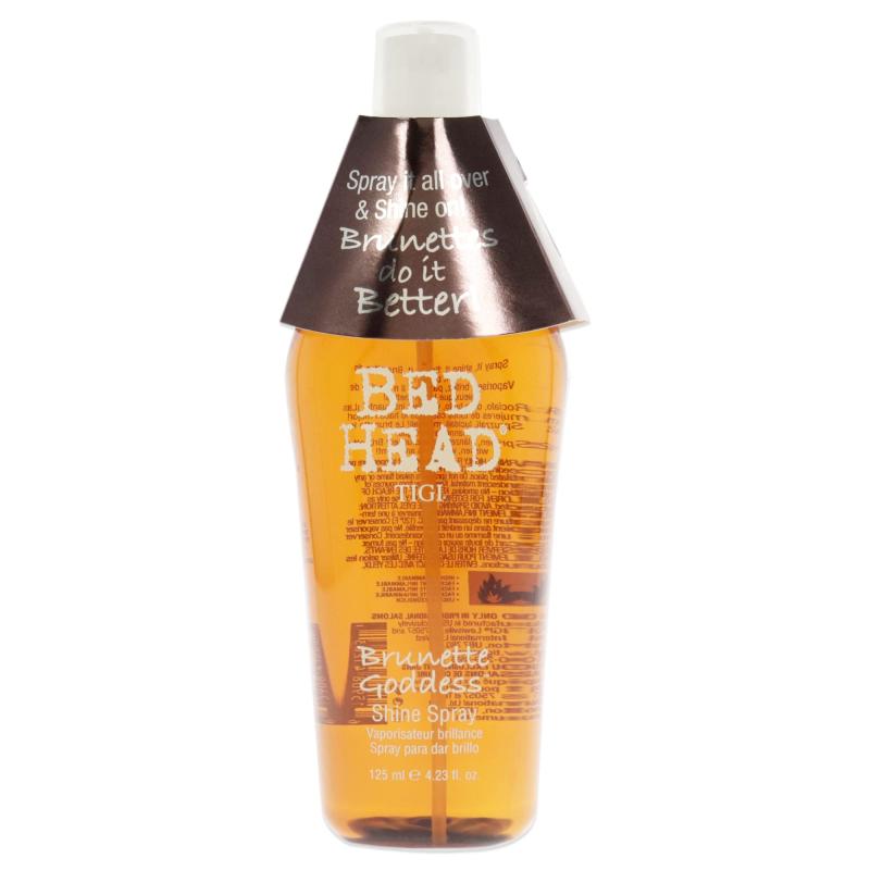 Bed Head Brunette Goddess Shine Spray by TIGI for Unisex - 4.23 oz Spray