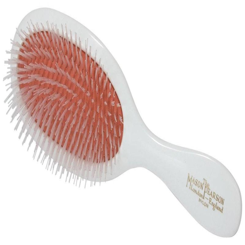 Universal Nylon Brush - NU2 Dark Ruby by Mason Pearson for Unisex - 2 Pc Hair Brush and Cleaning Brush