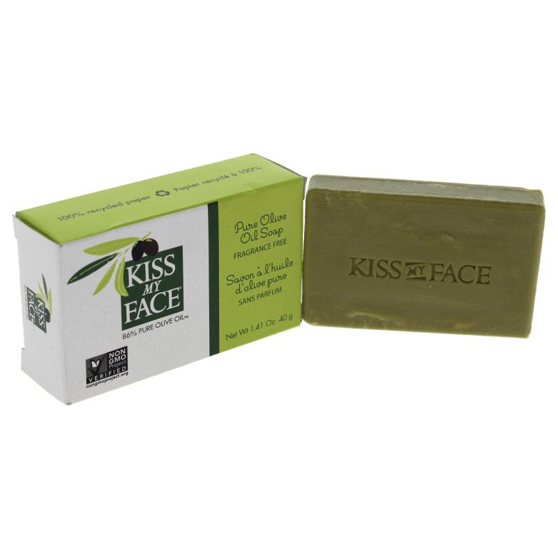 Pure Olive Oil Bar Soap By Kiss My Face For Unisex - 1.41 Oz Soap