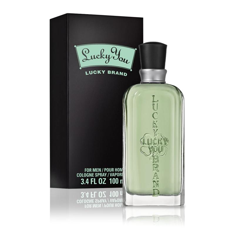 Men's Cologne Fragrance Spray by Lucky You, Day or Night Casual Scent with Bamboo Stem Fragrance Notes, 3.4 Fl Oz, Perfect Valentine's Day Gift for Him