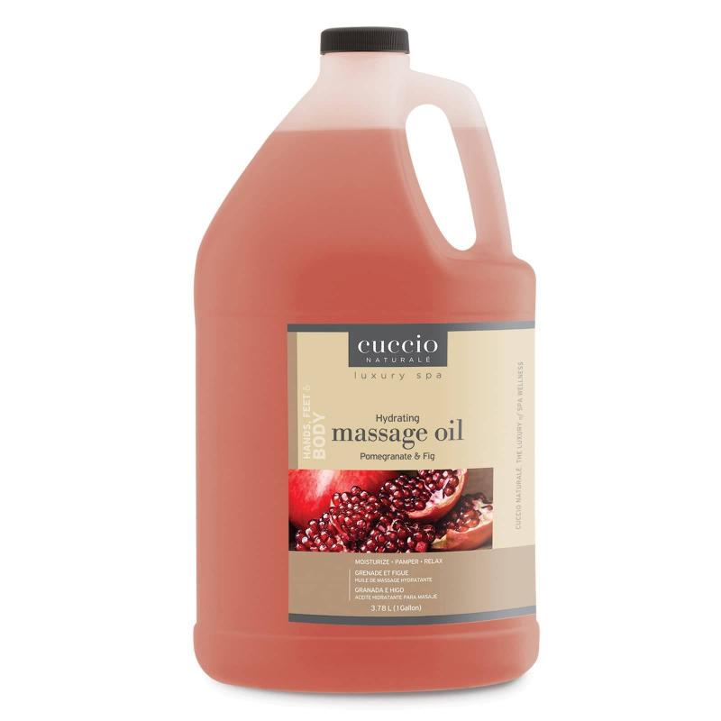 Luxury Spa Hydrating Massage Oil - Pomegranate and Fig by Cuccio Naturale for Unisex - 1 Gallon Oil